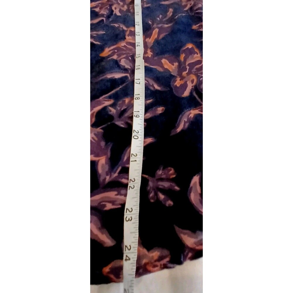 Sundance Silk Sheer Purple Floral Velvet Burnout Top S Boho Romantic Southwest - Picture 7 of 7